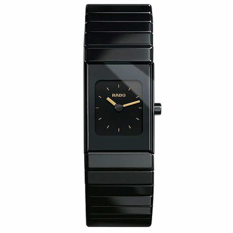 Rado Watches : R21540252 Quartz Analog Date Black Ceramic 19mm Women Watch