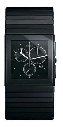 Rado Watches : R21715152 Quartz Black Ceramic Black Dial Black Ceramic Band Men Watch