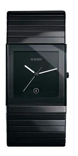 Rado Watches : R21716152 Quartz Black Ceramic Black Dial Black Ceramic Band Men Watch