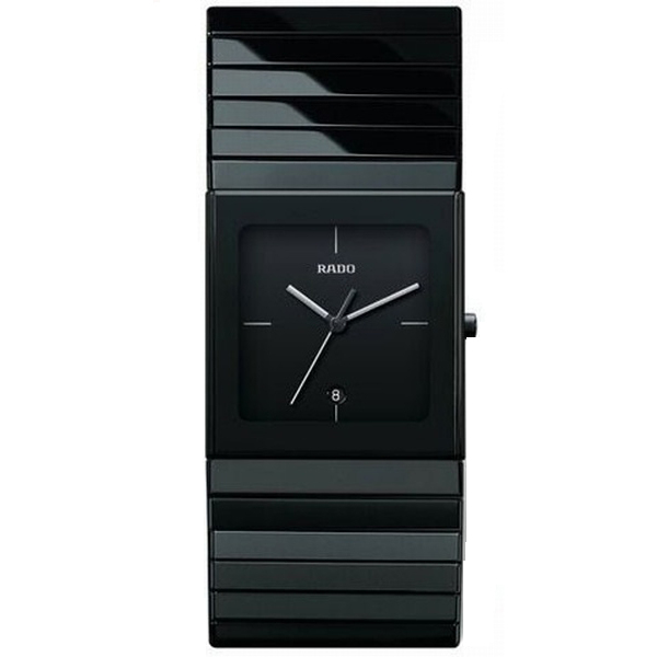 Rado Watches : R21716242 Quartz Black Ceramic Date 35mm Men Watch