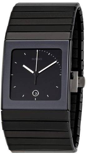 Rado Watches : R21717152 Quartz Black Ceramic Black Dial Black Ceramic Band Men Watch