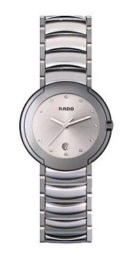 Rado Watches : R22593102 Quartz Platinum Ceramic/steel Silver Dial Platinum Ceramic/steel Band Men Watch