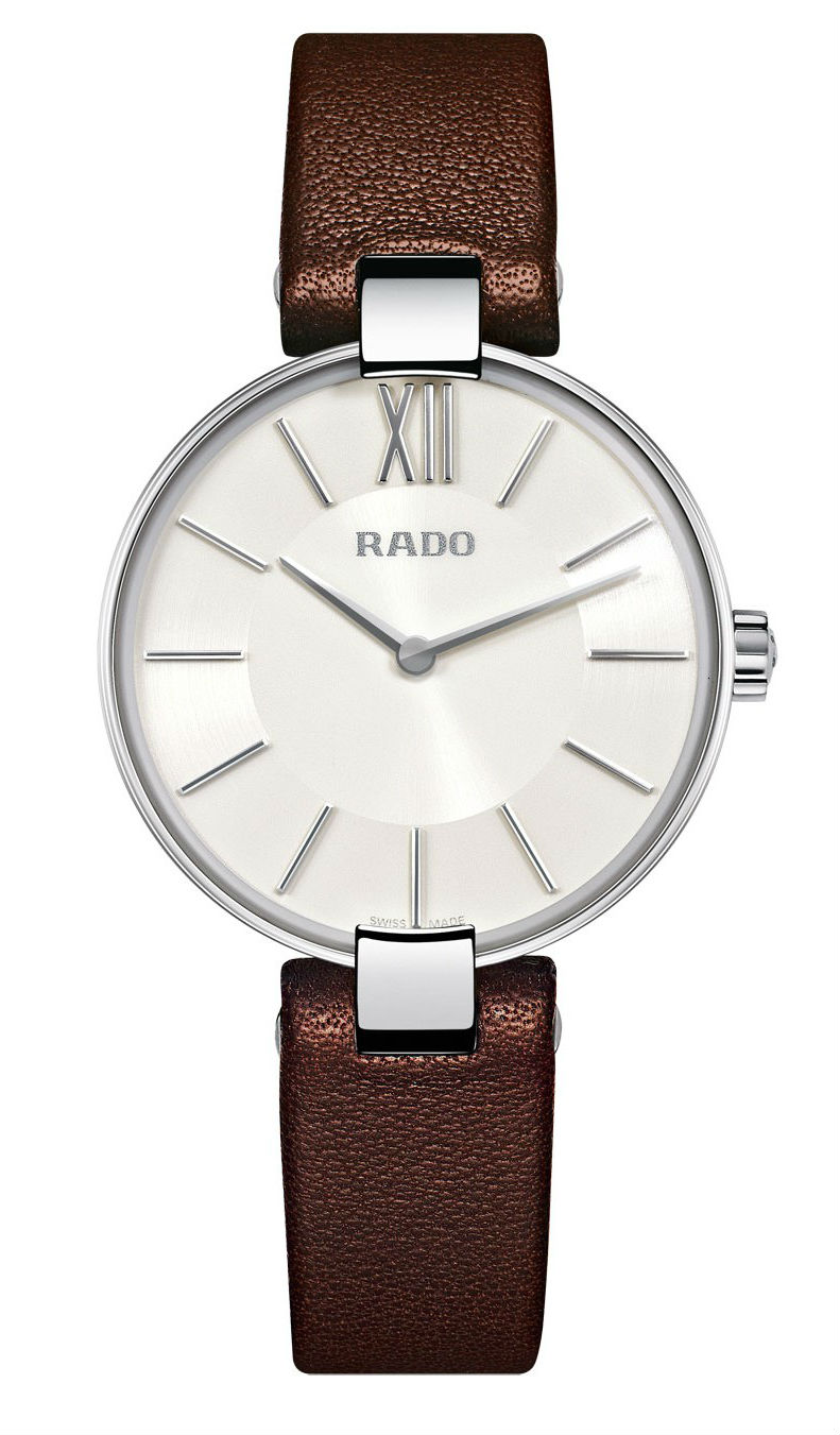 Rado Watches : R22850015 Quartz Analog Brown Leather Women Watch