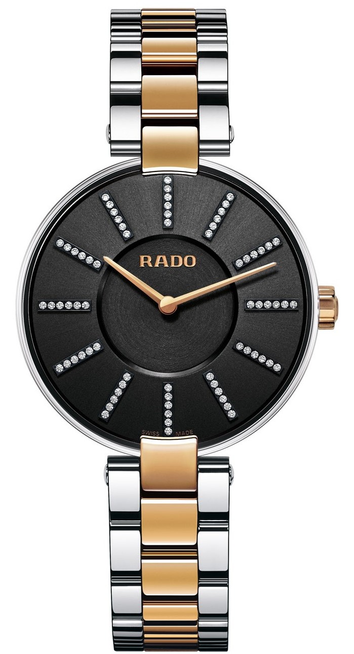 Rado Watches : R22850713 Quartz Diamond Dial Two Tone Stainless Steel Women Watch