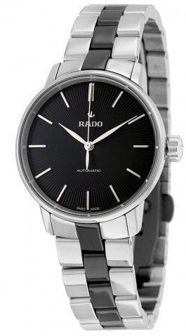 Rado Watches : R22862152 Black Dial Stainless Steel Band Men Watch