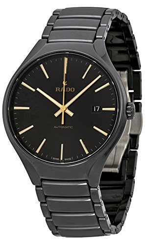 Rado Watches : R27056162 Black Dial Stainless Steel Band Men Watch