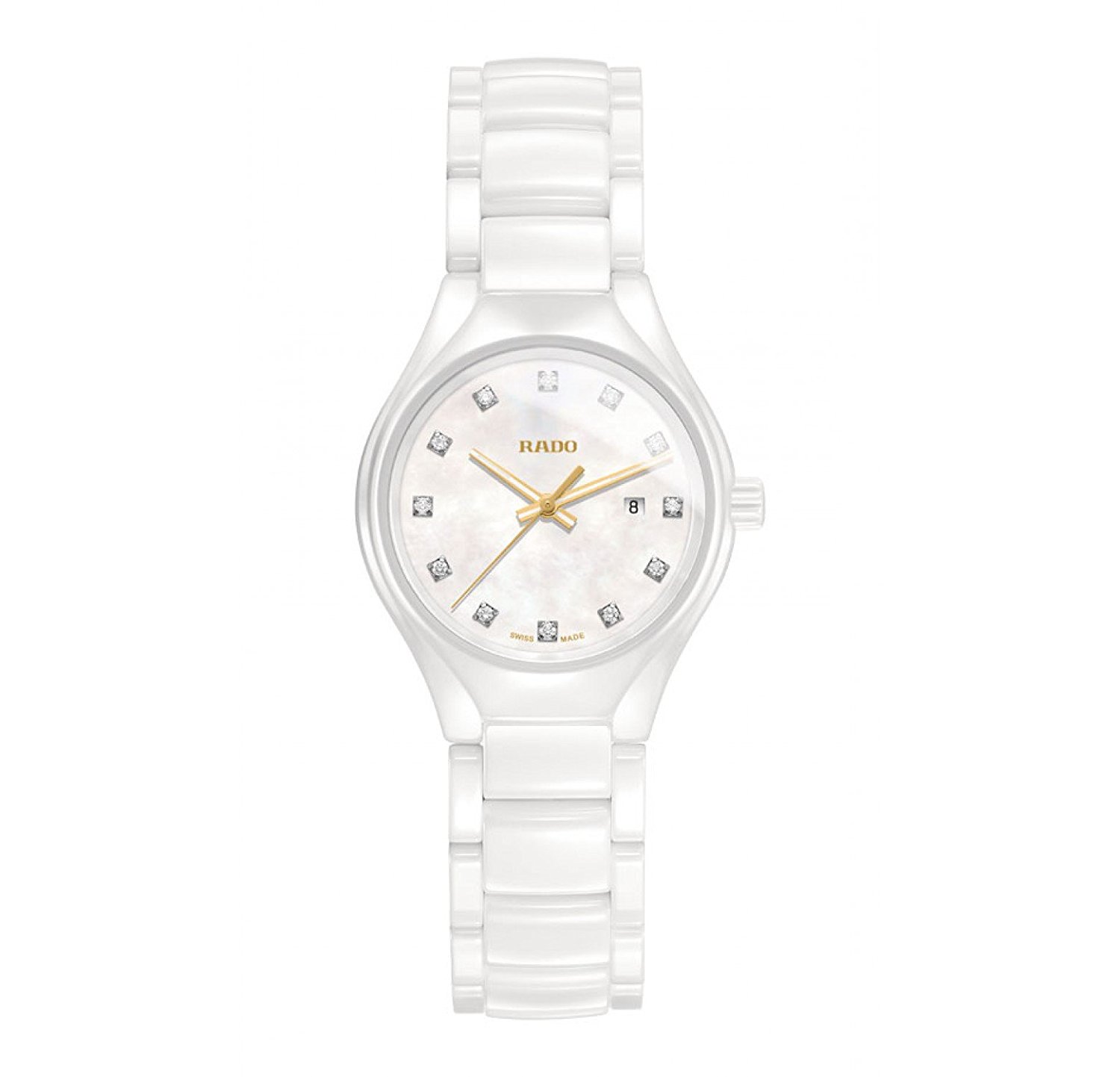 Rado Watches : R27061902 Mother Of Pearl Dial Fixed White Ceramic Band Women Watch