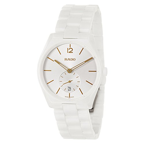 Rado Watches : R27082012 Quartz Analog Date Small Second Dial White Ceramic Men Watch