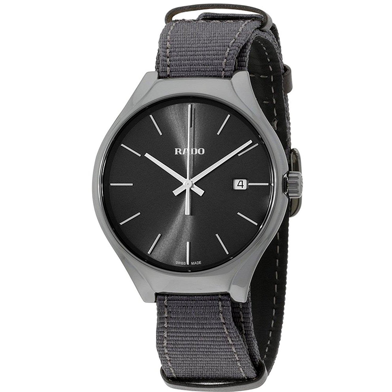 Rado Watches : R27232106 Black Dial Nylon Band Men Watch