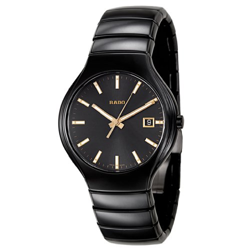 Rado Watches : R27653062 Quartz Analog Date Black Ceramic Men Watch