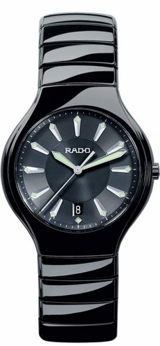 Rado Watches : R27653152 Quartz Black Ceramic Black Dial Black Ceramic Band Men Watch