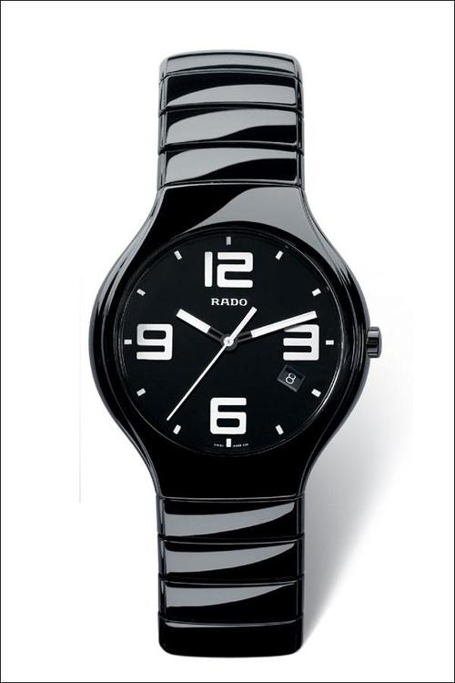 Rado Watches : R27653202 Quartz Analog Date Black Ceramic Men Watch