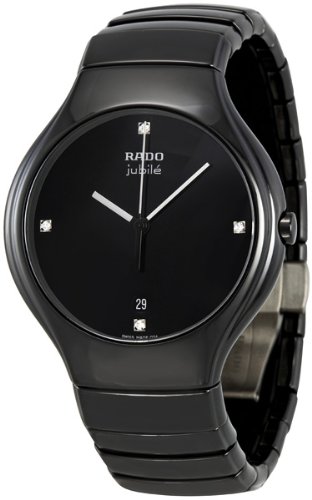 Rado Watches : R27653742 Quartz Diamonds Date Black Ceramic Men Watch