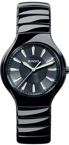 Rado Watches : R27655152 Quartz Black Ceramic Black Dial Black Ceramic Band Women Watch
