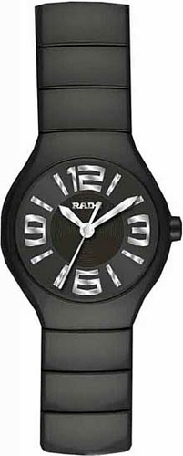 Rado Watches : R27655162 Quartz Black Satin Ceramic Black Dial Black Satin Ceramic Band Women Watch