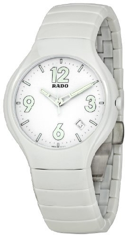 Rado Watches : R27695012 Quartz White Ceramic White Dial White Ceramic Band Men Watch