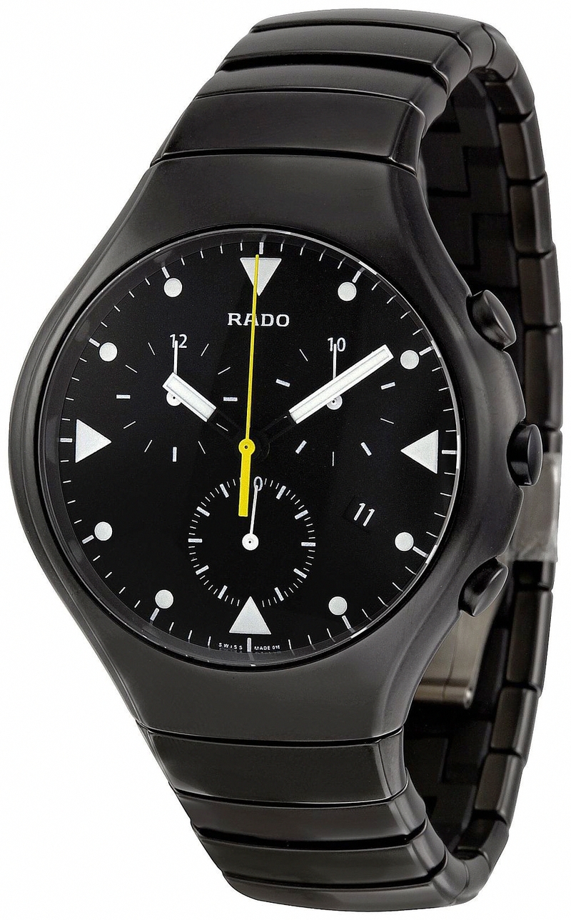 Rado Watches : R27815162 Quartz Chronograph Black Ceramic Men Watch