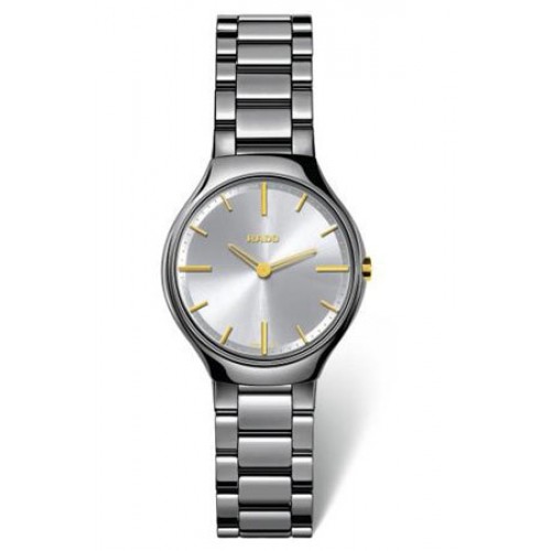 Rado Watches : R27956112 Quartz Platinum Tone Ceramic Women Watch