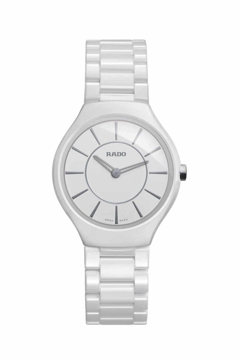 Rado Watches : R27958112 Quartz White Dial White Ceramic Men Watch
