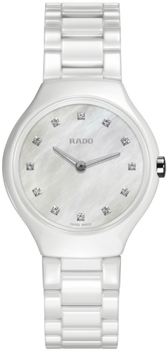 Rado Watches : R27958912 Quartz Mother of Pearl Dial White Ceramic Women Watch