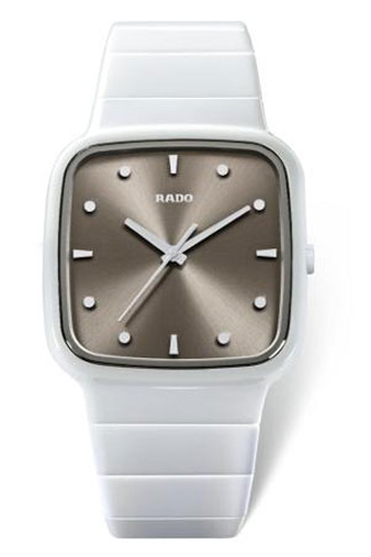 Rado Watches : R28382312 Quartz Gray Dial White Ceramic Women Watch