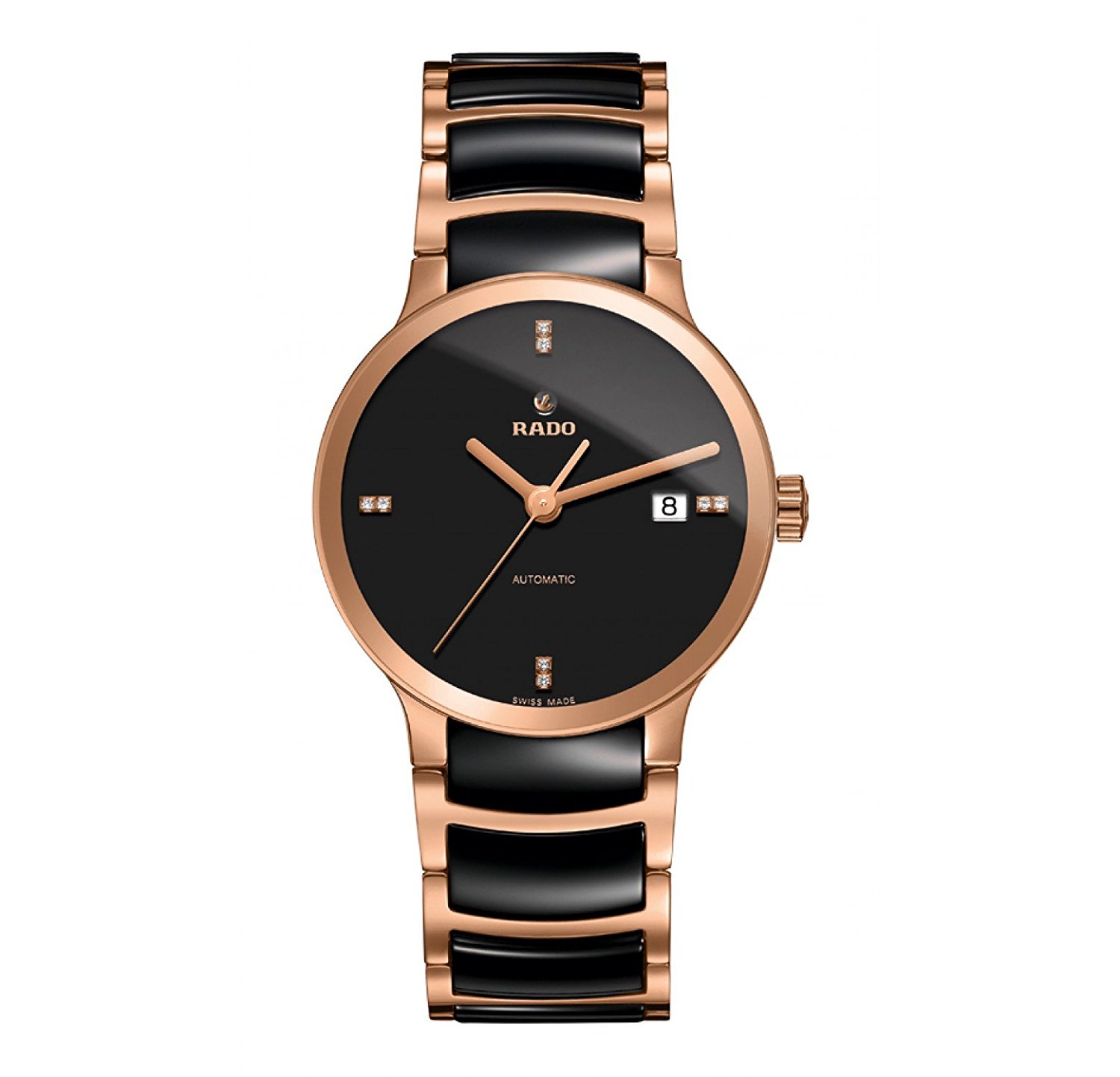 Rado Watches : R30036712 Black Dial Fixed Band Men Watch