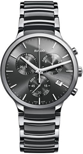 Rado Watches : R30122122 Quartz Chronograph Date Stainless Steel and Ceramic Men Watch