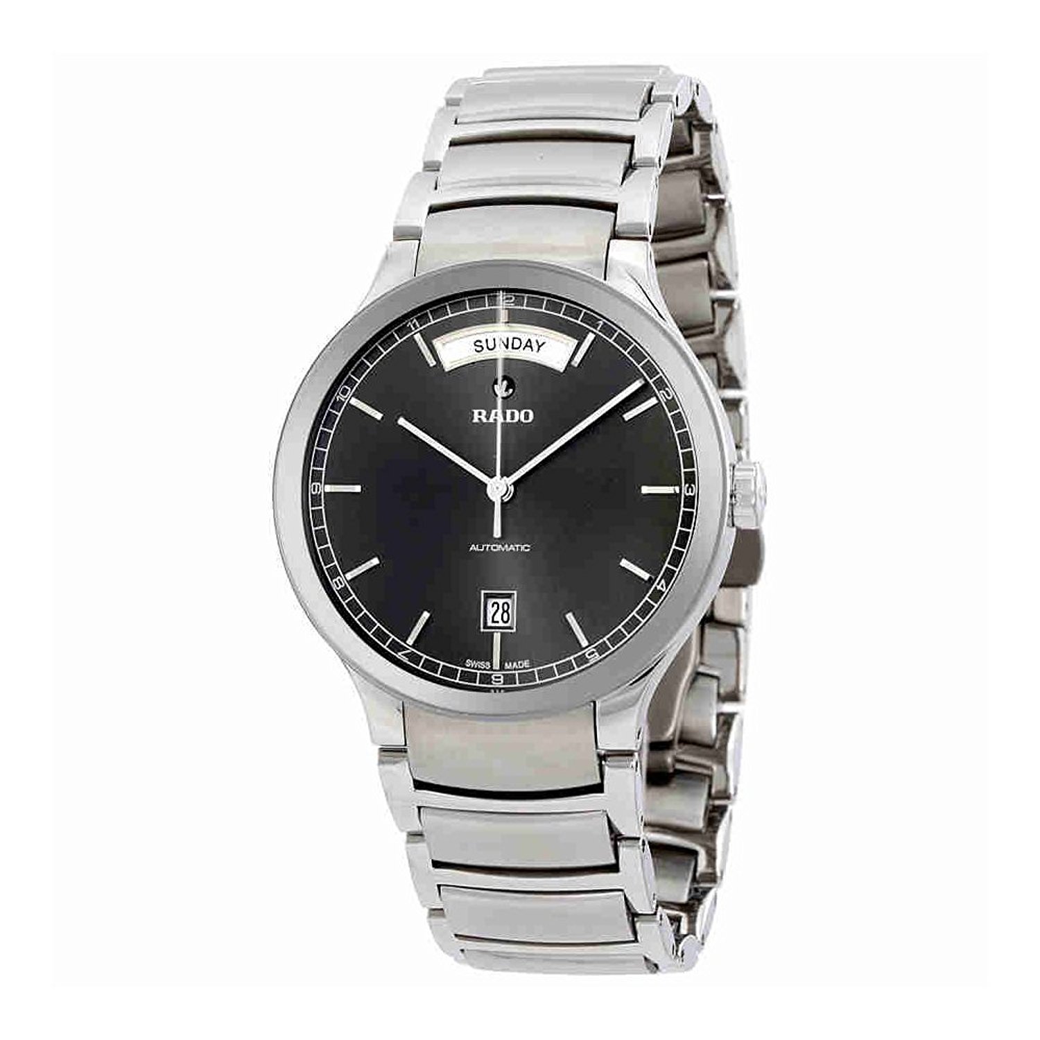 Rado Watches : R30156103 Grey Dial Stainless Steel Band Men Watch
