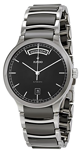 Rado Watches : R30156152 Black Dial Fixed Stainless Steel Band Men Watch