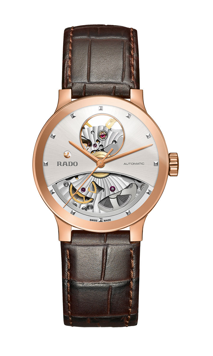 Rado Watches : R30248015 Automatic Open Heart Dial Brown Leather Women Watch