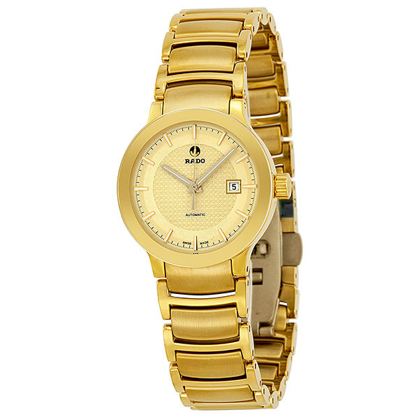 Rado Watches : R30280253 Automatic Analog Date Yellow Gold Plated Stainless Steel Women Watch
