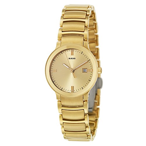 Rado Watches : R30528253 Quartz Analog Date Gold Tone Stainless Steel Women Watch
