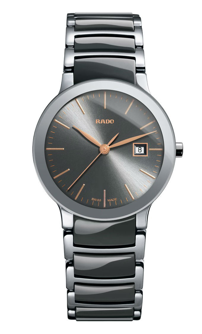 Rado Watches : R30928132 Quartz Analog Date Stainless Steel and Ceramic Women Watch