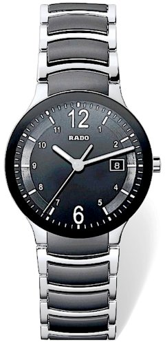 Rado Watches : R30934152 Black Dial Stainless Steel And High Tech Ceramics Band Women Watch