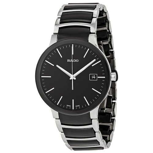 Rado Watches : R30934162 Quartz Analog Date Stainless Steel and Ceramic Men Watch