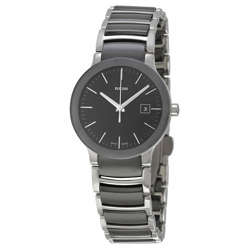 Rado Watches : R30935162 Quartz Analog Date Stainless Steel and Ceramic Women Watch