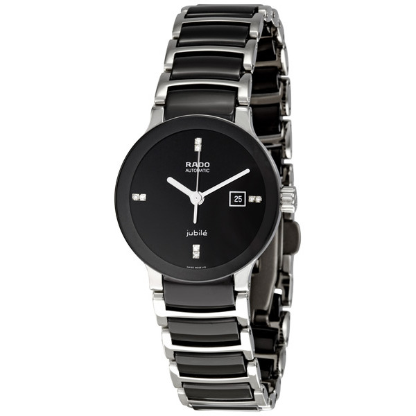 Rado Watches : R30942702 Automatic Diamonds Dial Ceramic and Stainless Steel Women Watch