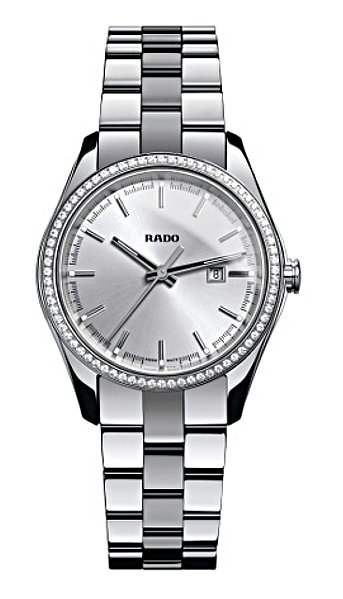 Rado Watches : R32112103 Quartz Silver Dial Diamonds Bezel Women Watch