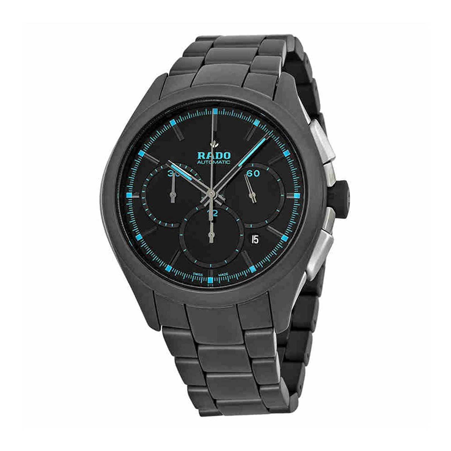 Rado Watches : R32525152 Black Colored Dial Fixed Black Ceramic Band Men Watch