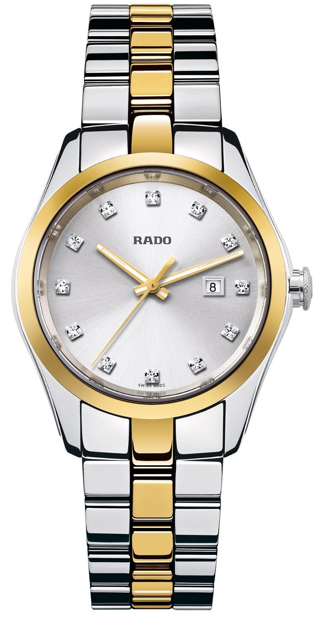 Rado Watches : R32975712 Quartz Diamond Dial Date Stainless Steel Women Watch