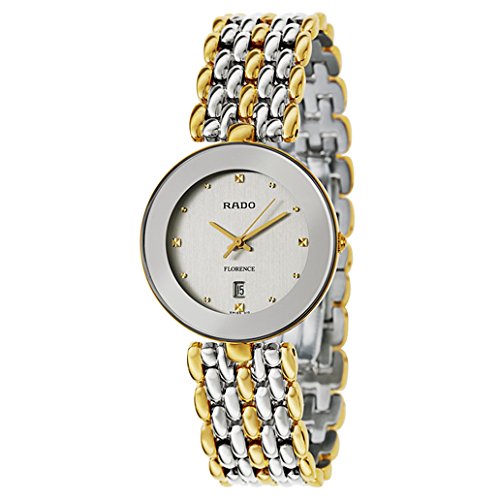 Rado Watches : R48743103 Quartz Analog Date Two Tone Stainless Steel Men Watch