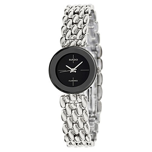 Rado Watches : R48744183 Quartz Black Dial Stainless Steel Women Watch