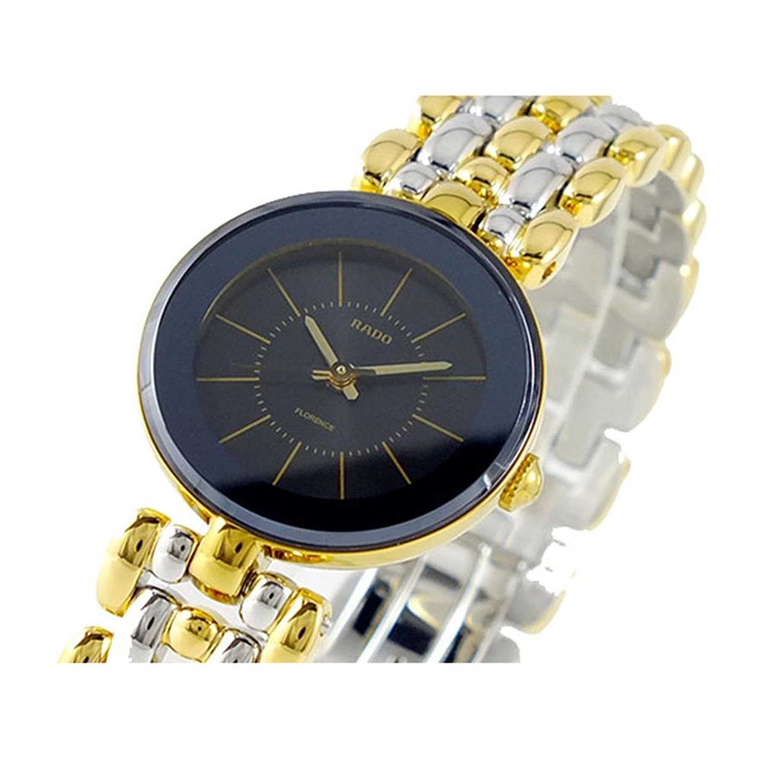 Rado Watches : R48745173 Black Dial Stainless Steel Band Women Watch