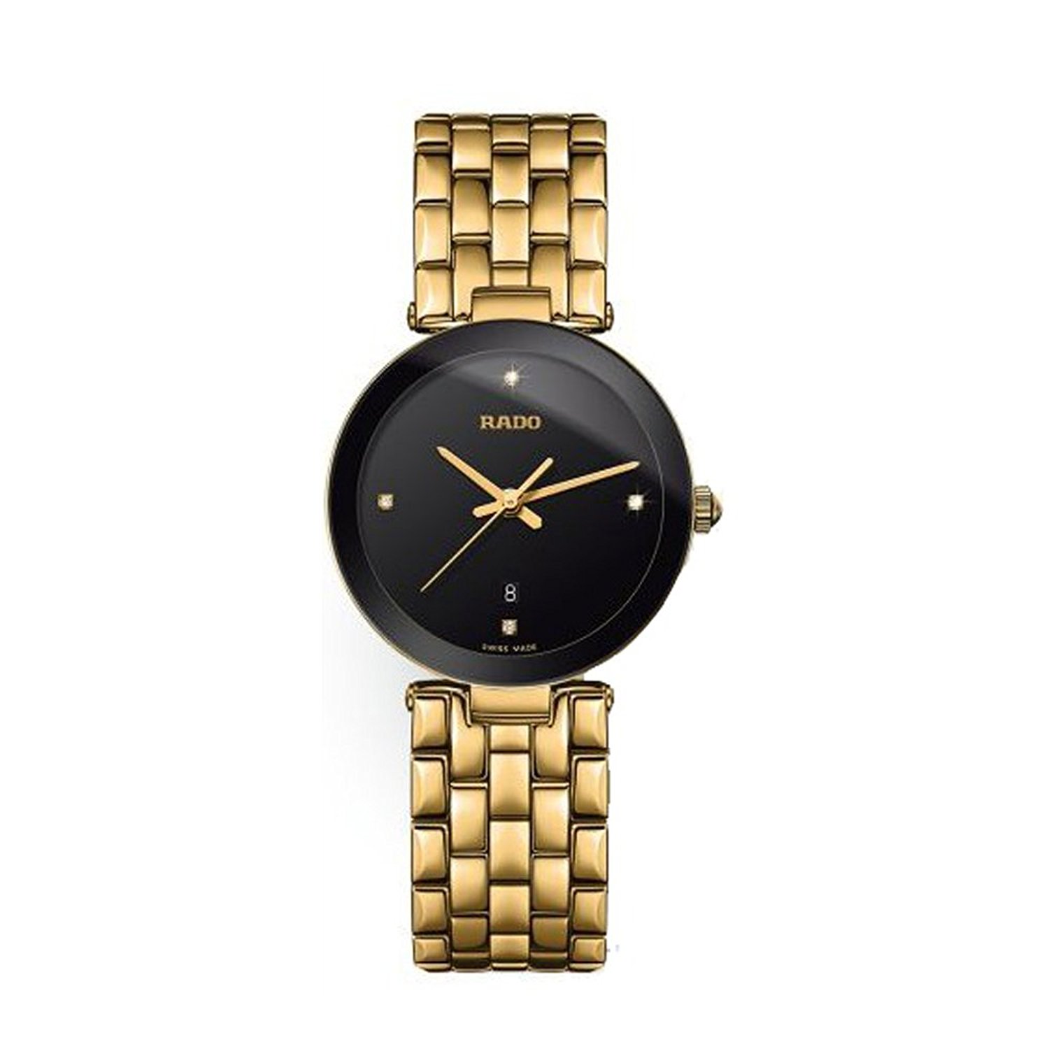 Rado Watches : R48871714 Black Dial Calendar Women Watch