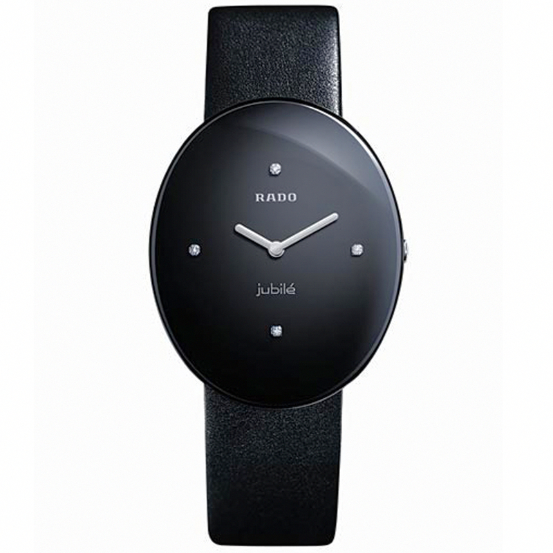 Rado Watches : R53739715 Quartz Diamonds Black Dial 33mm Women Watch