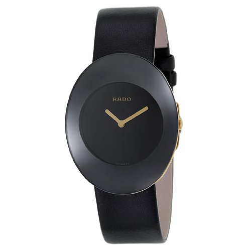 Rado Watches : R53740155 Quartz Analog Black Leather Women Watch