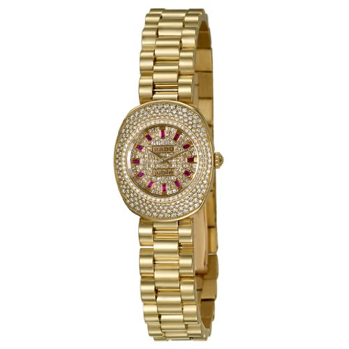 Rado Watches : R91176728 Quartz Diamonds Pave Dial Diamonds Bezel 21mm Women Watch