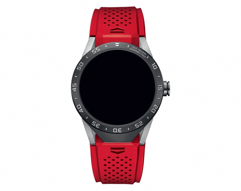 TAG Heuer Watches : SAR8A80.FT6057 Titanium Case Red Rubber Men Watch
