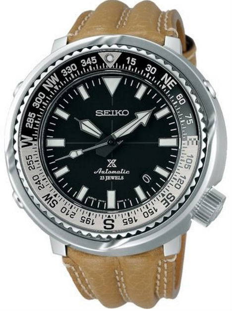 Seiko Watches : SBDC035 Automatic 23 Jewels Date Brown Leather Men Watch