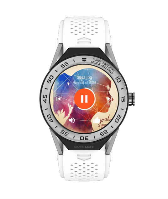 TAG Heuer Watches : SBF8A8014.11FT6103 Connected Modular 45 Smartwatch Stainless Steel Bezel White Rubber Men Watch